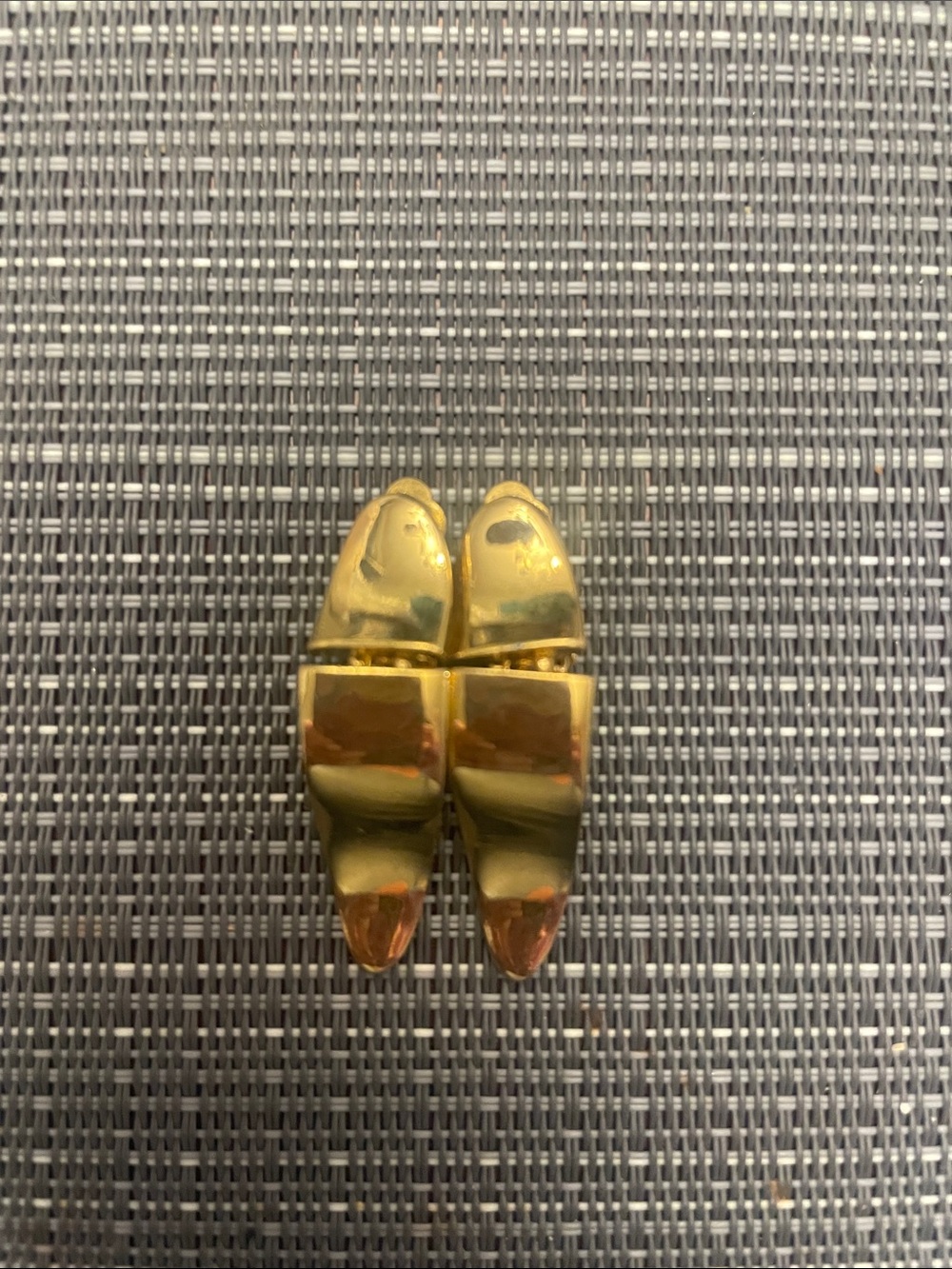 Vintage Gold Tone Fashion Clip On Earrings